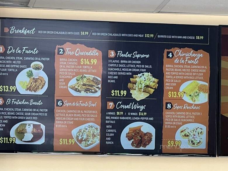 De La Fuente Tacos De Birria - Arlington, TX menu_pic