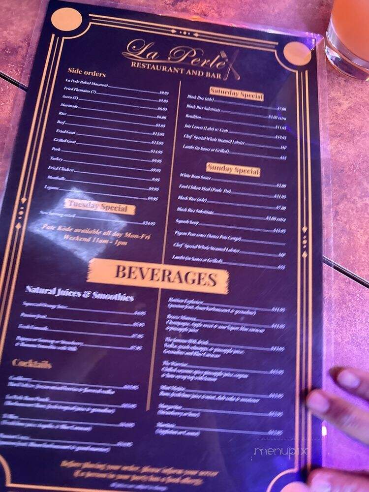 La Perle Restaurant - Everett, MA menu_pic