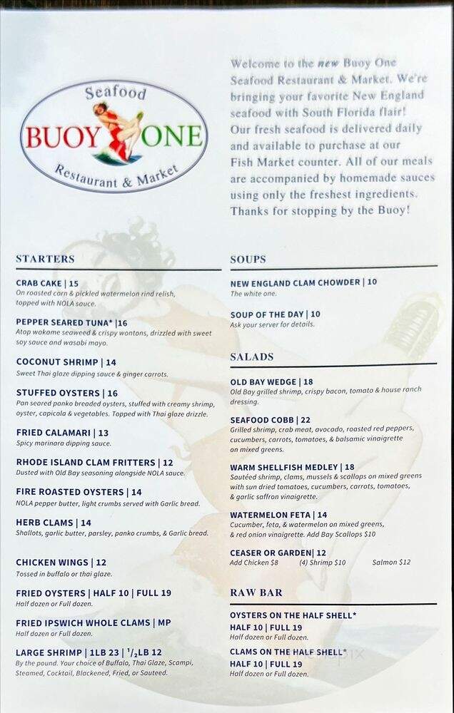 Buoy One Seafood Restaurant and Market - Fort Lauderdale, FL menu_pic