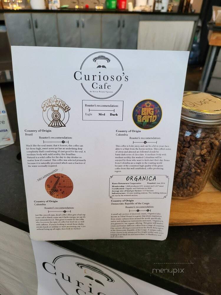 Curioso - Minneapolis, MN menu_pic
