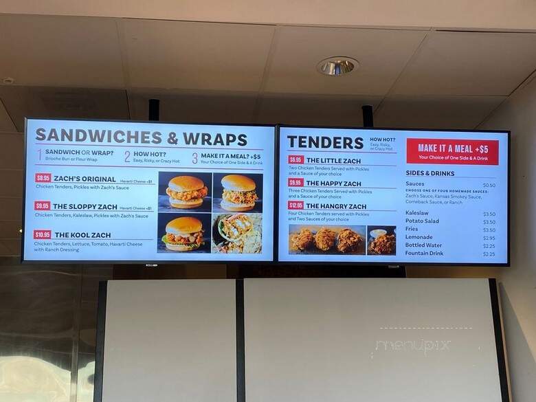 Zach's Chicken - Laguna Hills, CA menu_pic