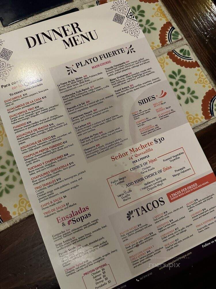 Cantina La Martina - Philadelphia, PA menu_pic