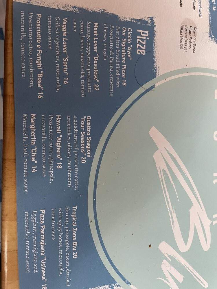Zona Blu - West Palm Beach, FL menu_pic