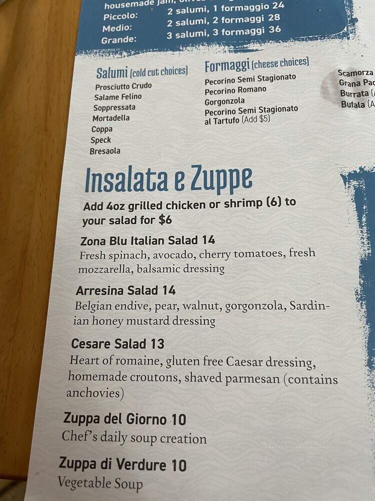 Zona Blu - West Palm Beach, FL menu_pic