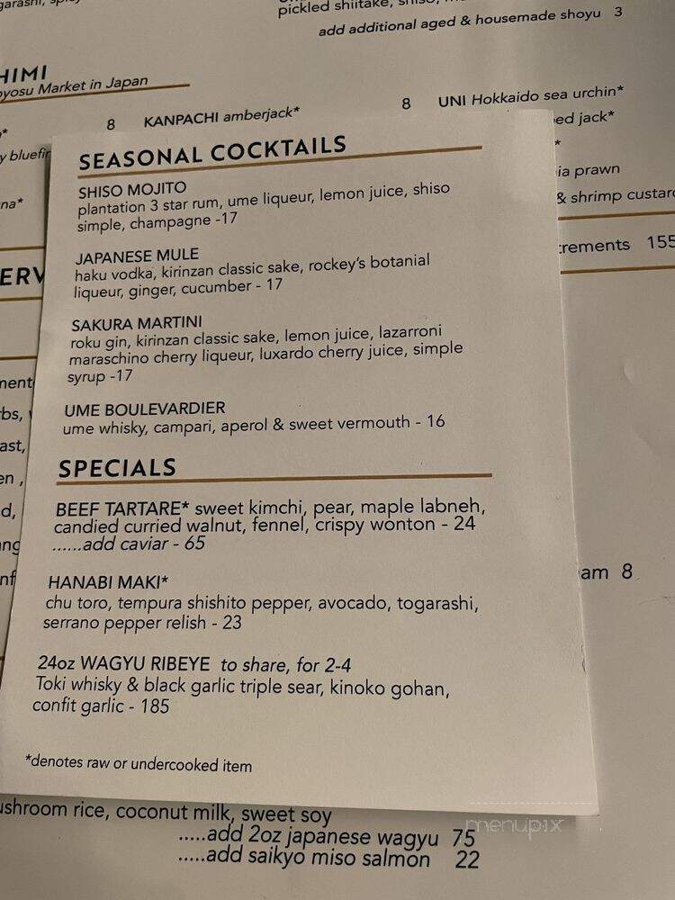 Noble Rice - Tampa, FL menu_pic