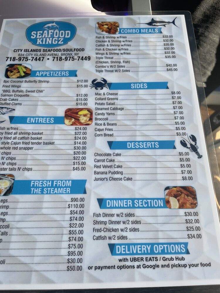 Sea Food Kingz - Bronx, NY menu_pic