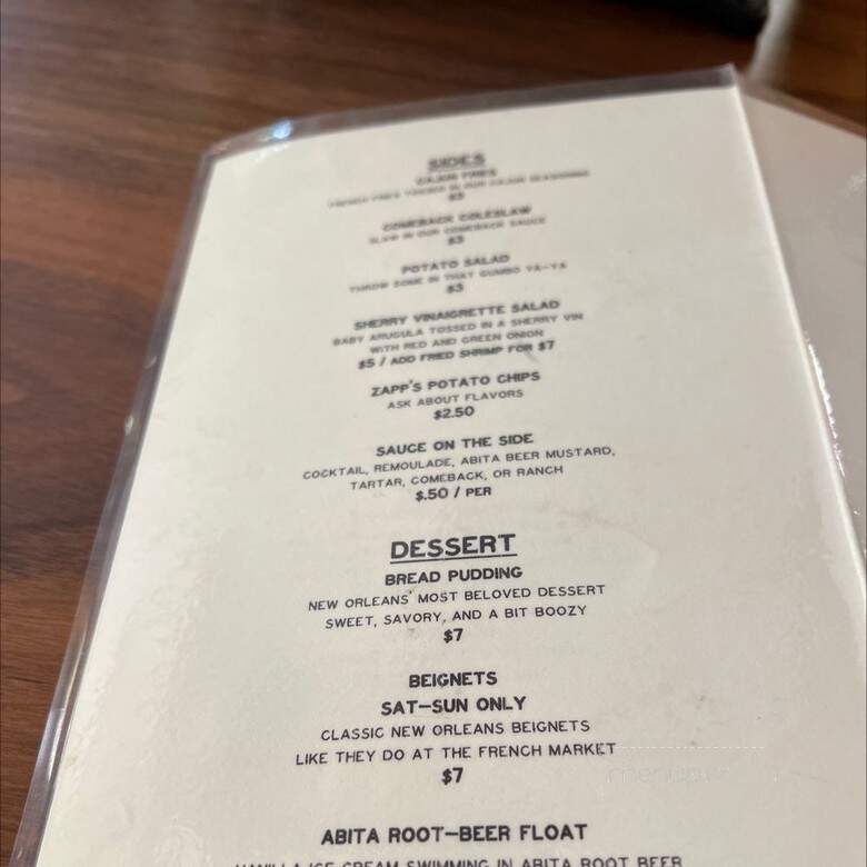 Spicy Boy's - Nashville, TN menu_pic