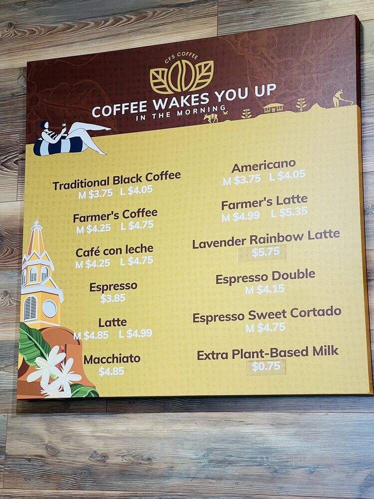 CFS Coffee - Lake Mary, FL menu_pic
