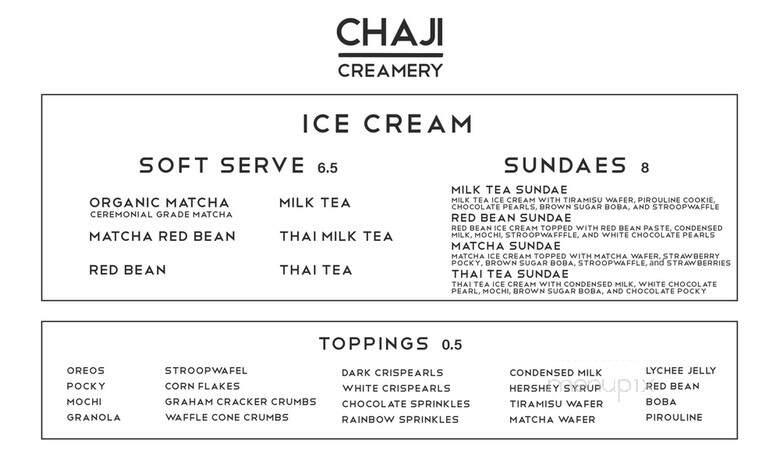 Chaji Creamery - Quincy, MA