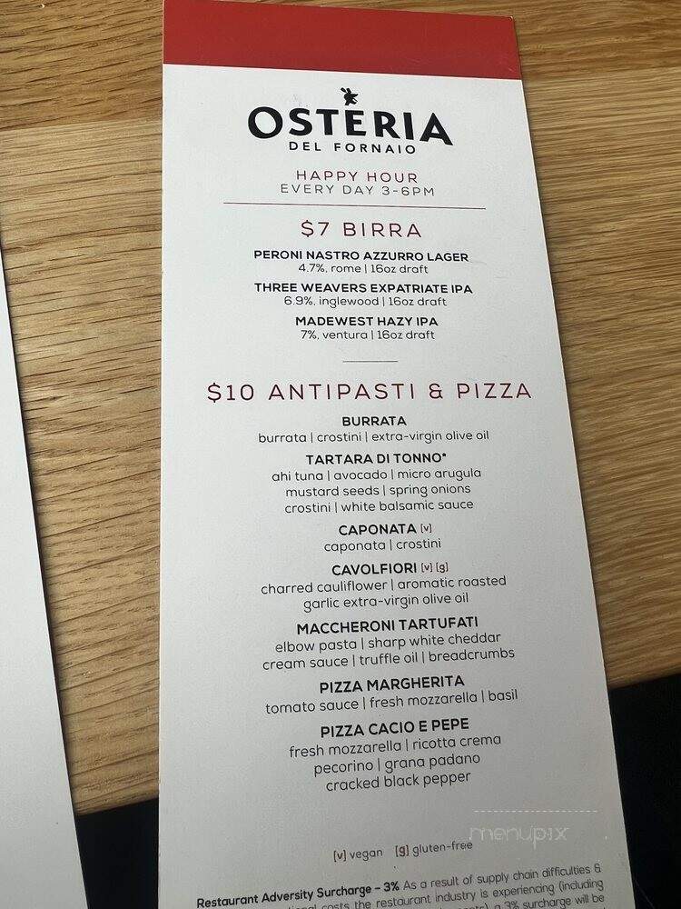 Osteria Del Fornaio - Santa Monica, CA