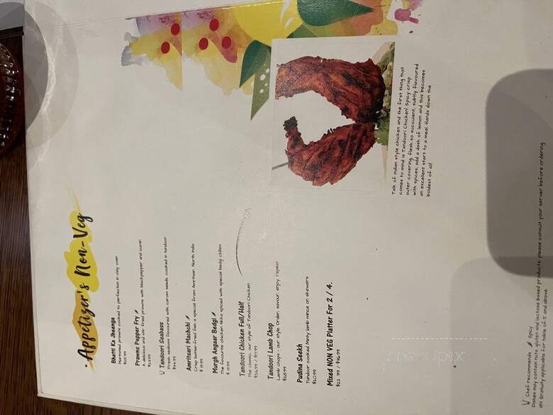 The Yellow Chilli - Danville, CA menu_pic