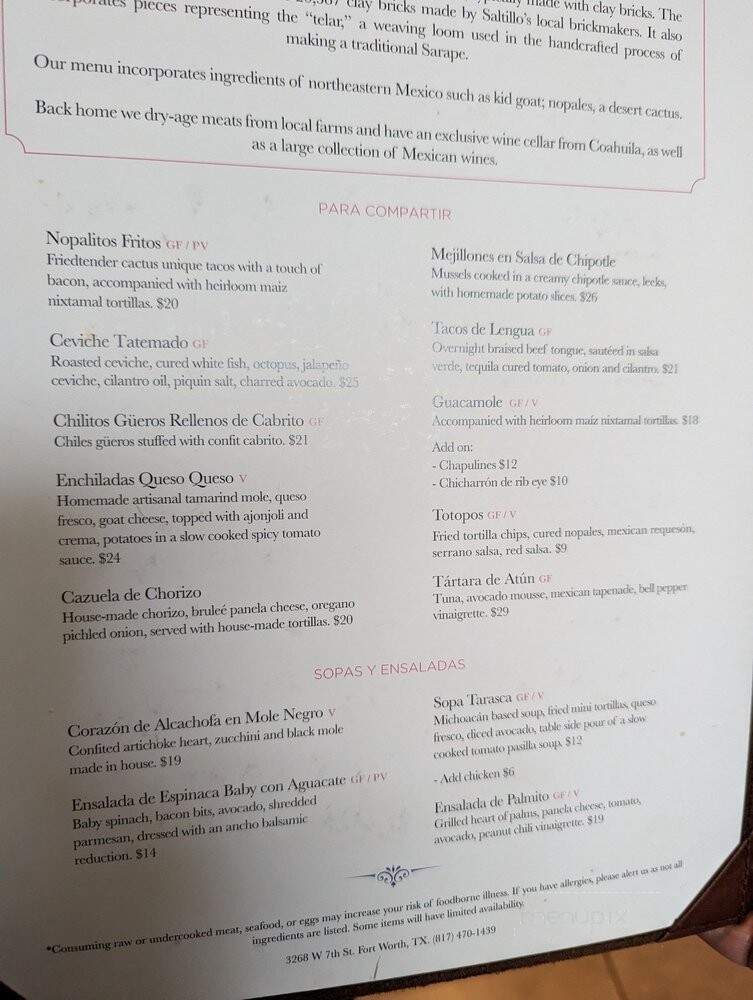 Don Artemio - Fort Worth, TX menu_pic