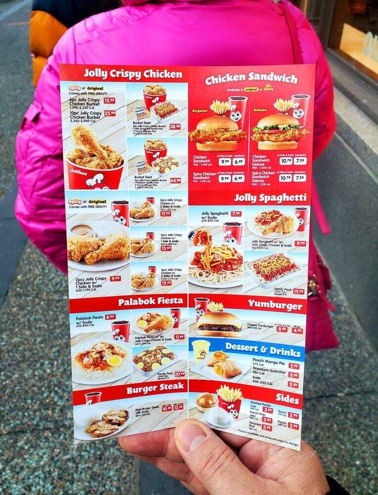 Jollibee - Vancouver, BC menu_pic