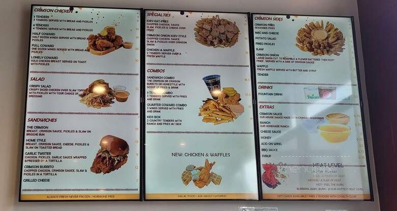 Crimson Coward - Long Beach, CA menu_pic