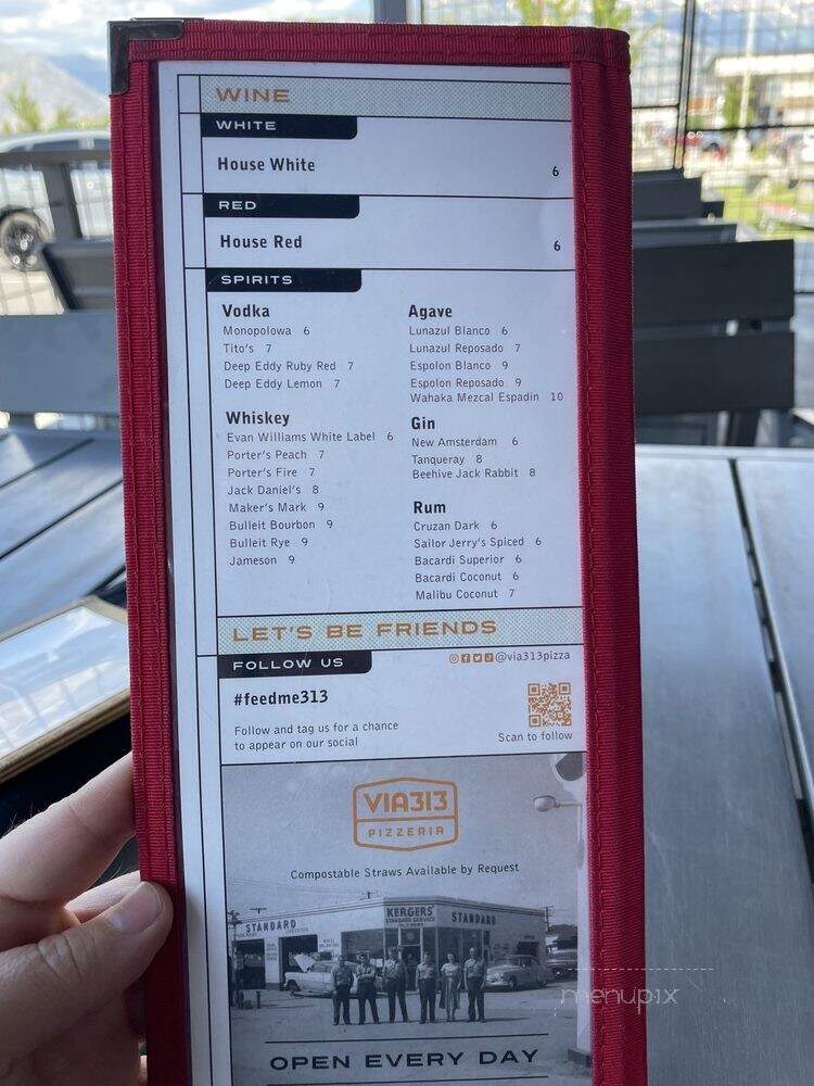 Via 313 Pizza - Lehi, UT menu_pic