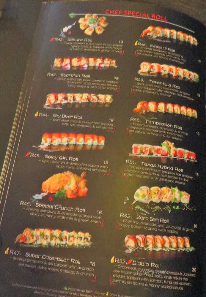 Akiko - Houston, TX menu_pic