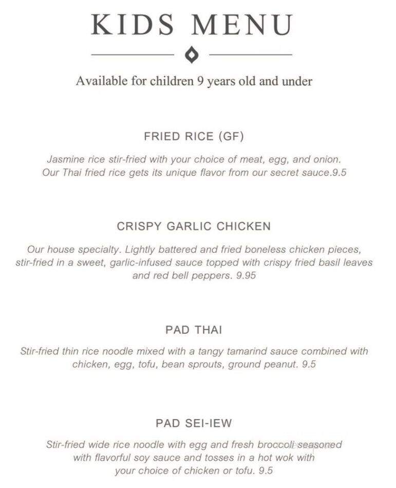 Noi Thai Cuisine - Seattle, WA menu_pic