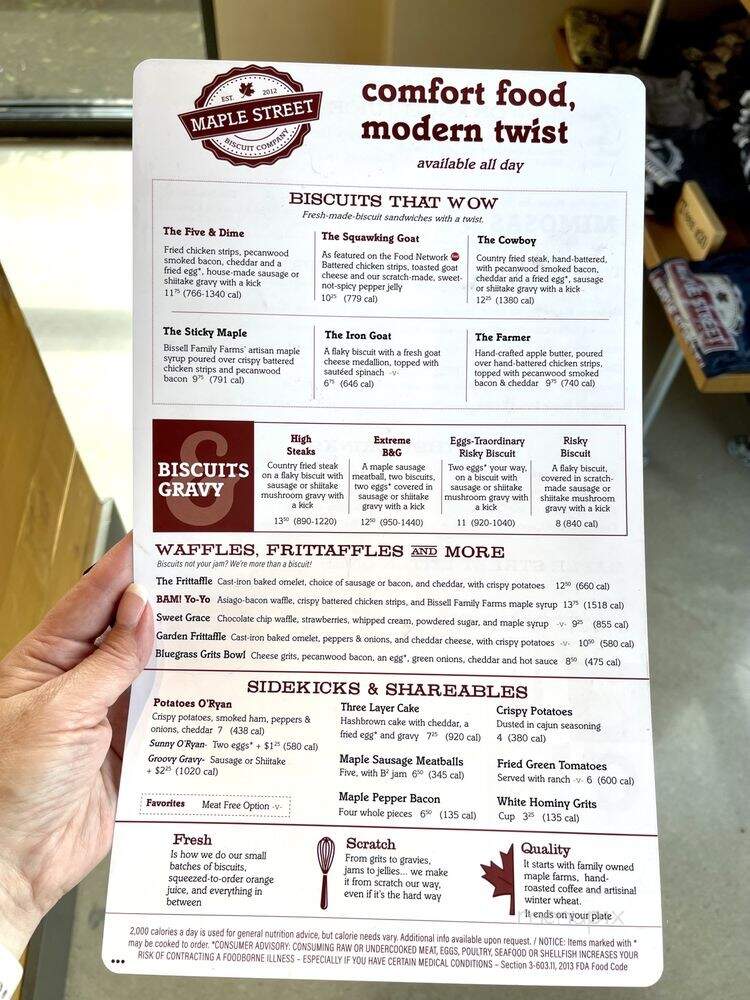 Maple Street Biscuit - Keller, TX menu_pic