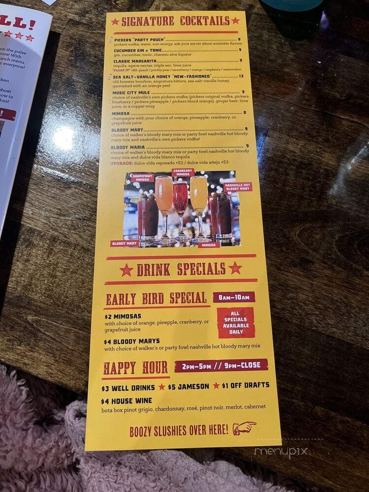 Party Fowl - Destin, FL menu_pic
