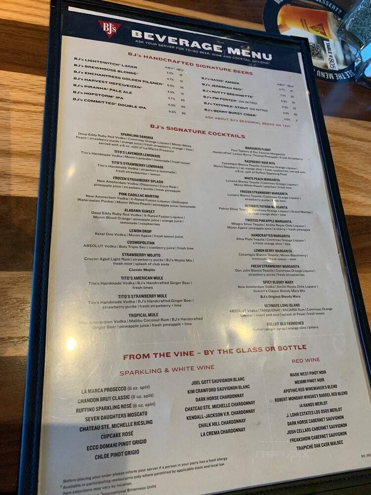 BJ's Restaurant & Brewhouse - Concord, NC