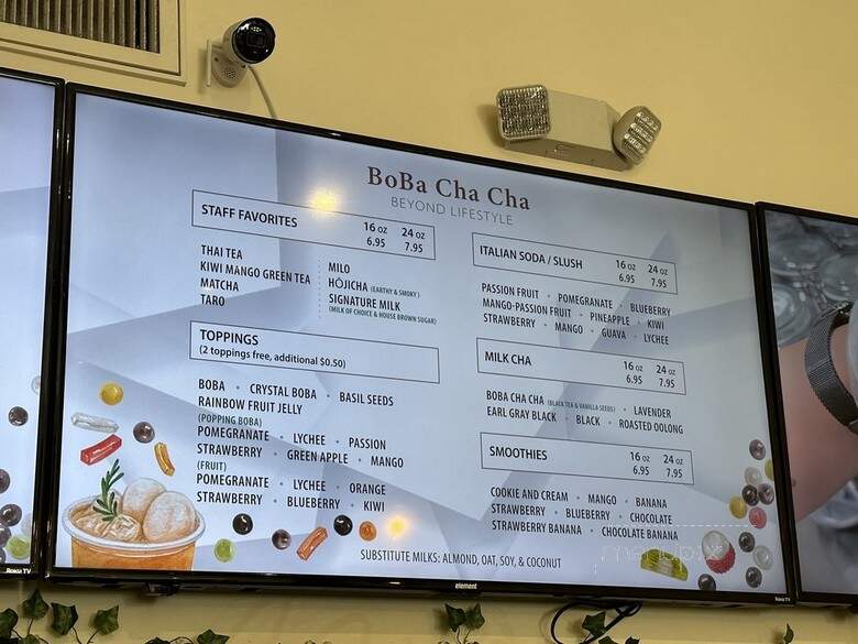 BoBa ChaCha - Pasadena, CA menu_pic