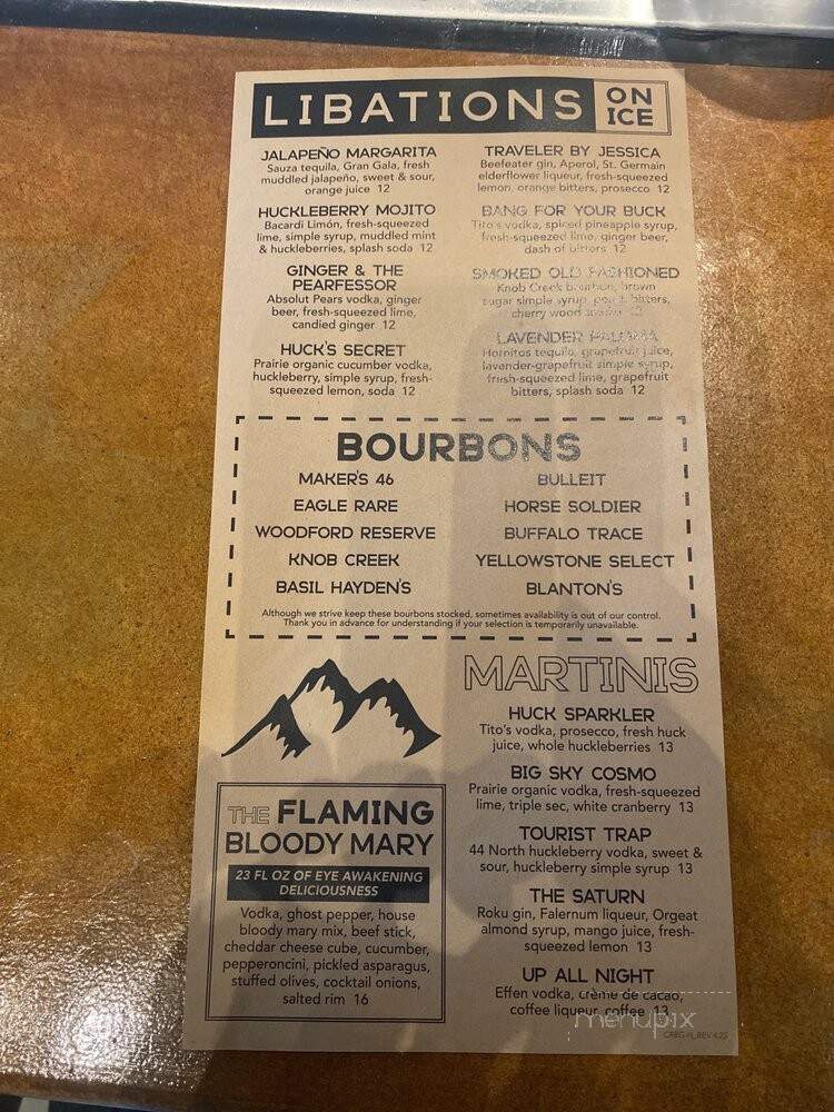 Craggy Range Sports Bar & Grill - Henderson, NV menu_pic