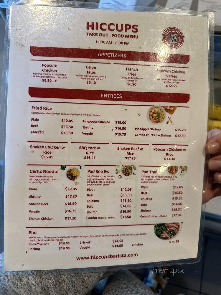 Hiccups Barista - Long Beach, CA menu_pic