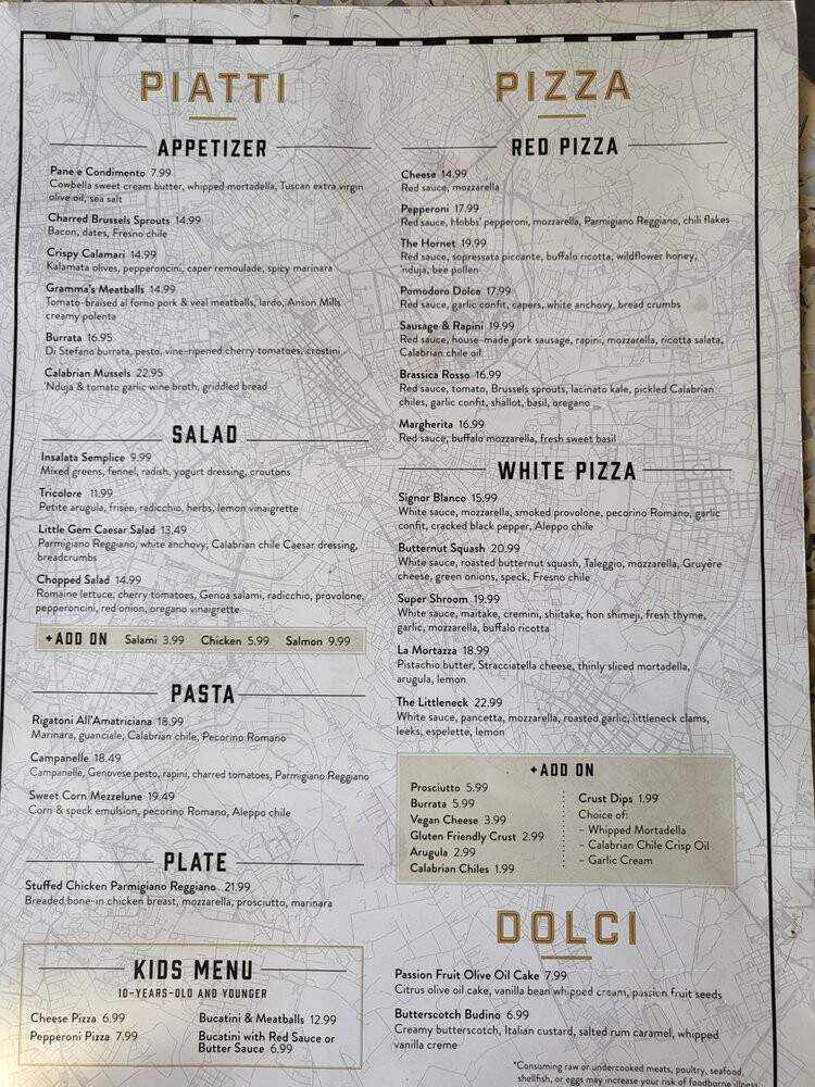Viaggio Pizzeria - Irvine, CA menu_pic