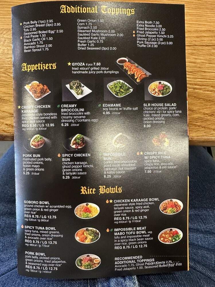 Silverlake Ramen - Porter Ranch, CA menu_pic