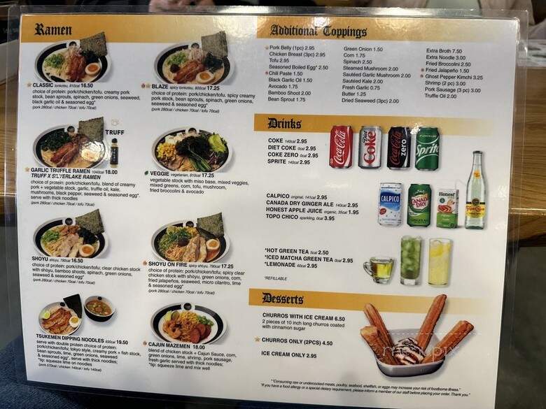 Silverlake Ramen - Porter Ranch, CA menu_pic