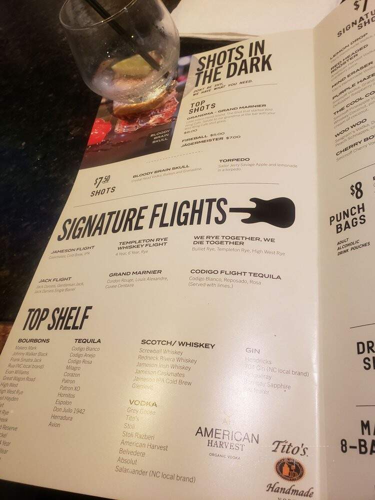 Wild Wing Cafe - Charlotte, NC menu_pic