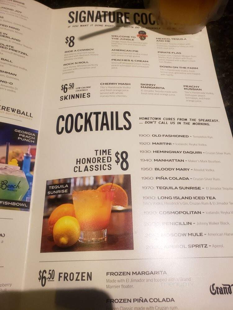 Wild Wing Cafe - Charlotte, NC menu_pic