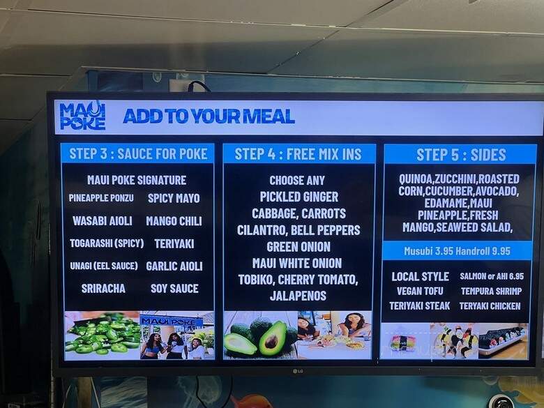 Maui Poke - Lahaina, HI menu_pic
