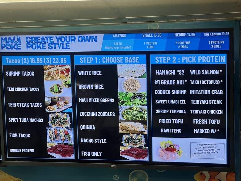 Maui Poke - Lahaina, HI menu_pic