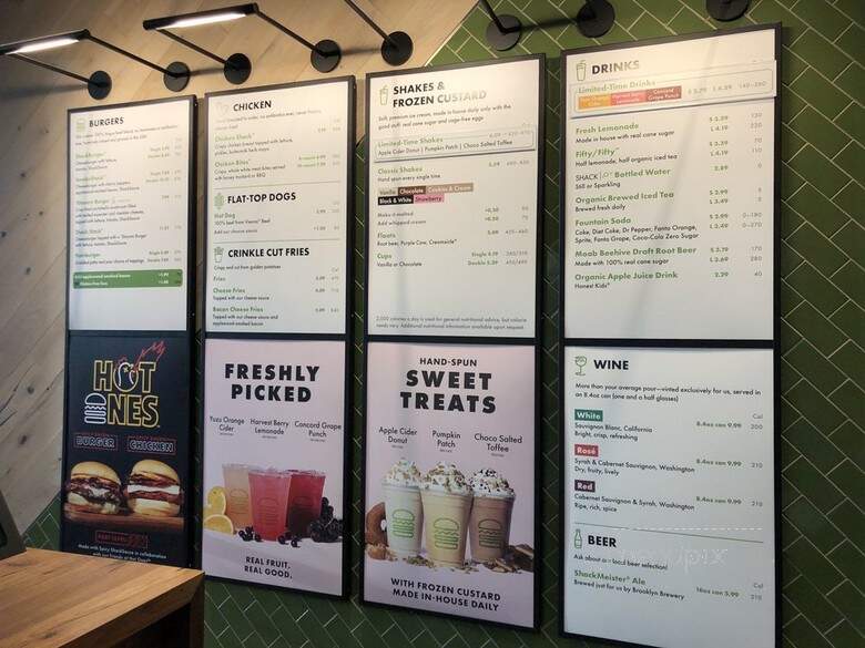 Shake Shack - Murray, UT menu_pic