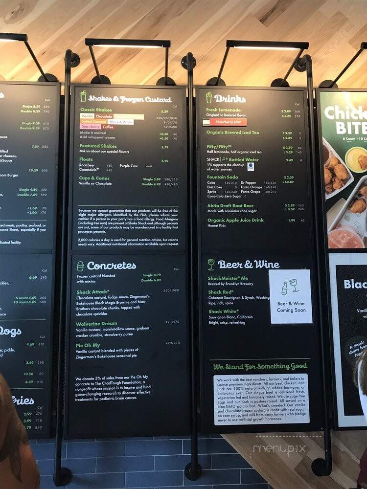Shake Shack - Ann Arbor, MI menu_pic