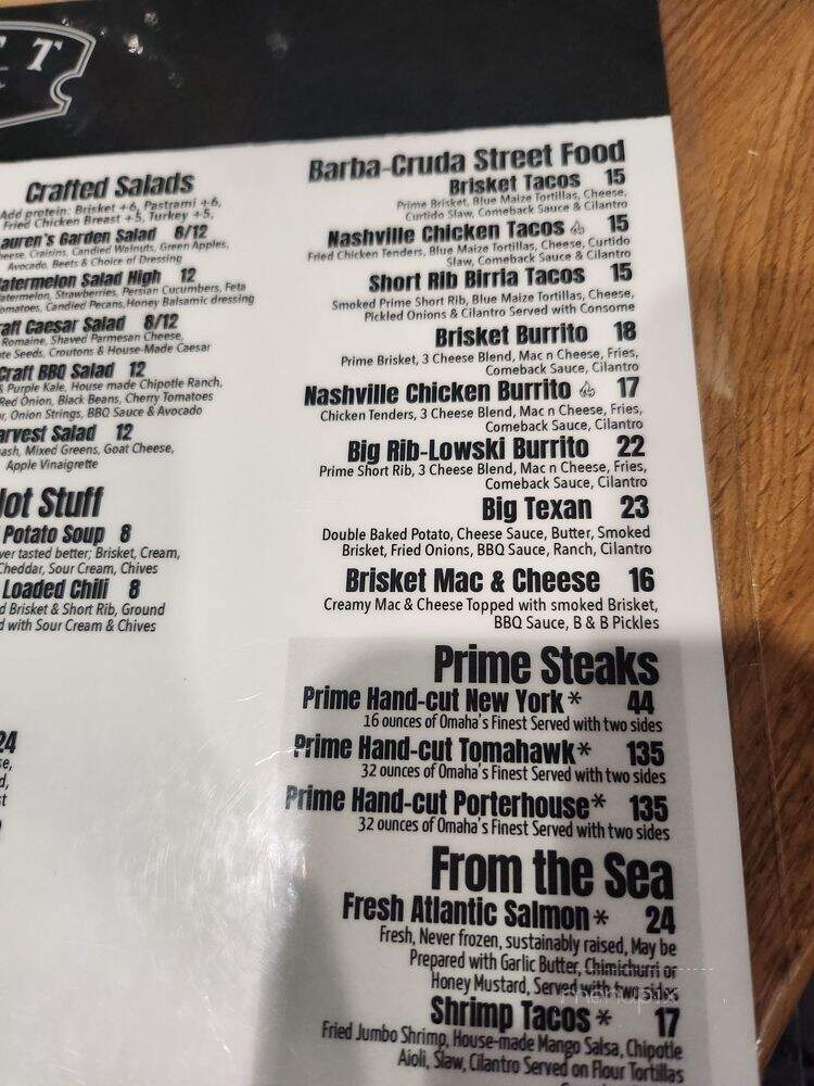 Craft by Smoke & Fire - Arcadia, CA menu_pic