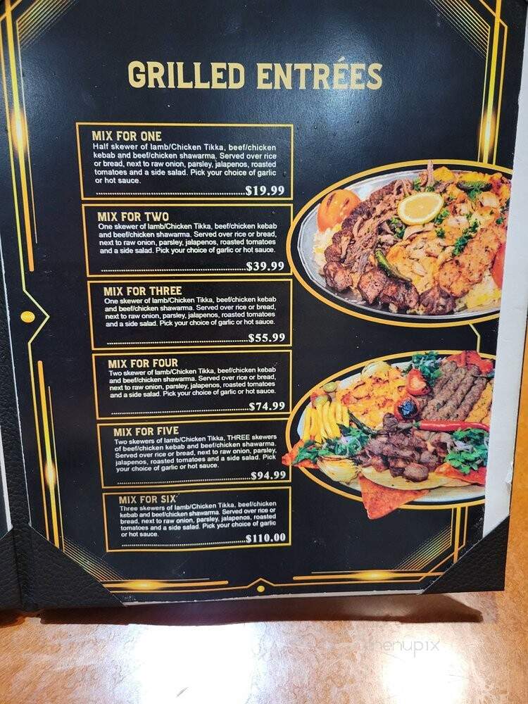 Shanasheel Grill - Millcreek, UT menu_pic