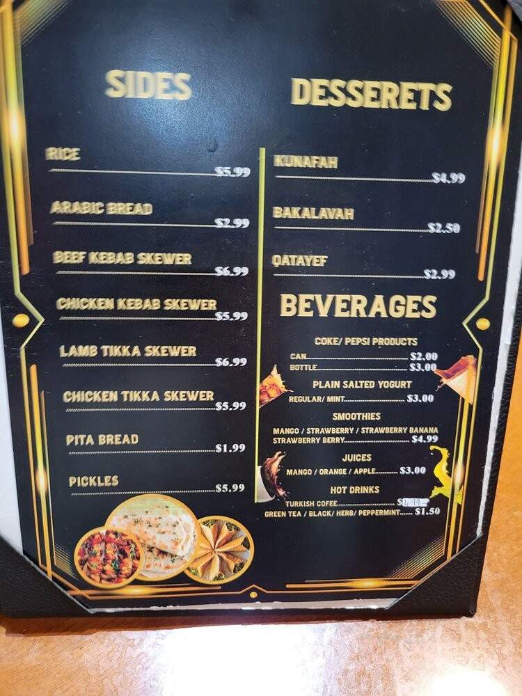 Shanasheel Grill - Millcreek, UT menu_pic