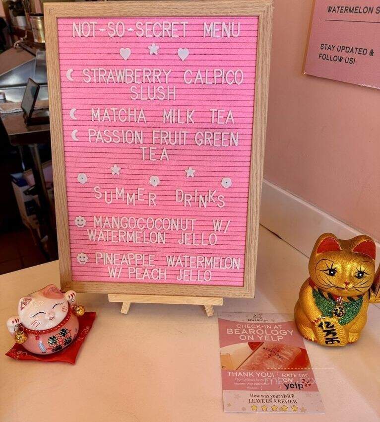 Bearology - Hollywood, CA menu_pic