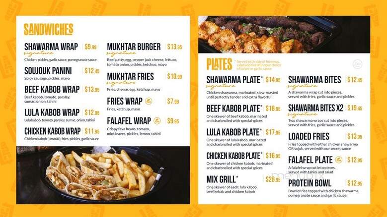 Mukhtar Restaurant - Northridge, CA menu_pic