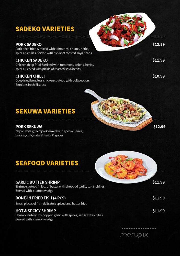 Annapurna Kitchen - Erie, PA menu_pic
