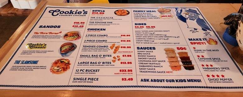 Cookie's Country Chicken Coastal - Copalis Crossing, WA menu_pic