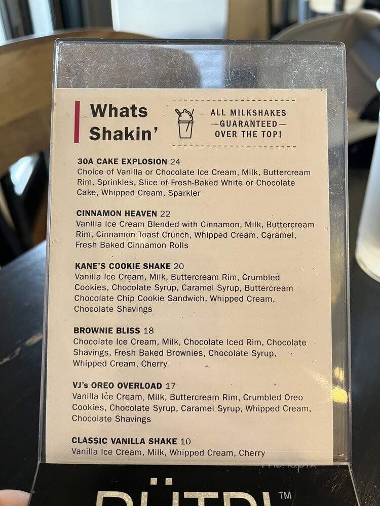 Grace Pizza & Shakes - Santa Rosa Beach, FL menu_pic
