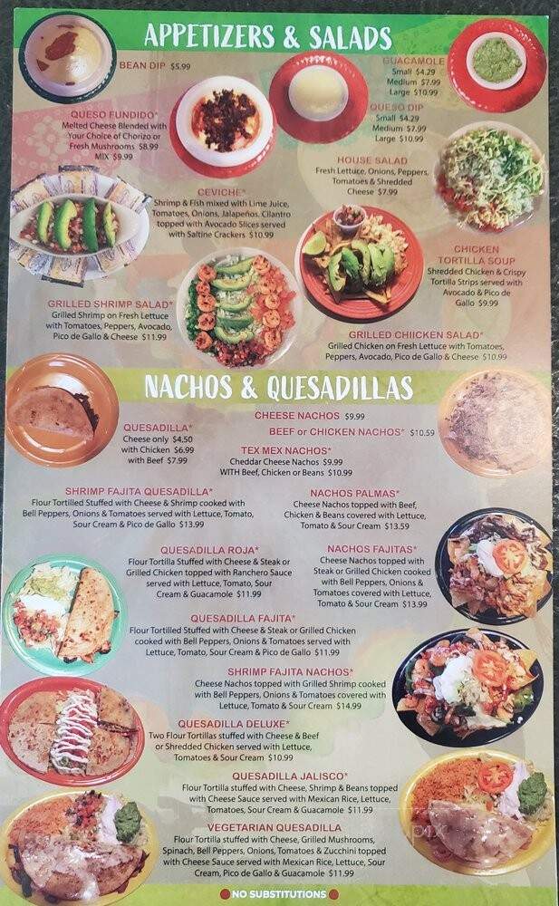 Las Palmas Mexican Restaurant and Grill - Ames, IA menu_pic