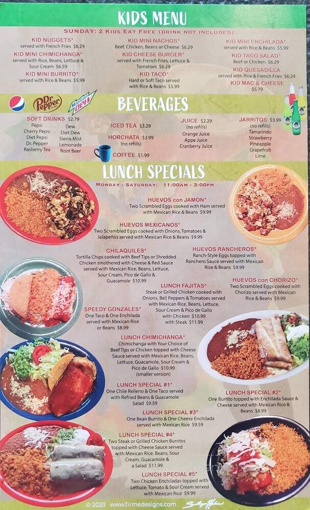 Las Palmas Mexican Restaurant and Grill - Ames, IA menu_pic