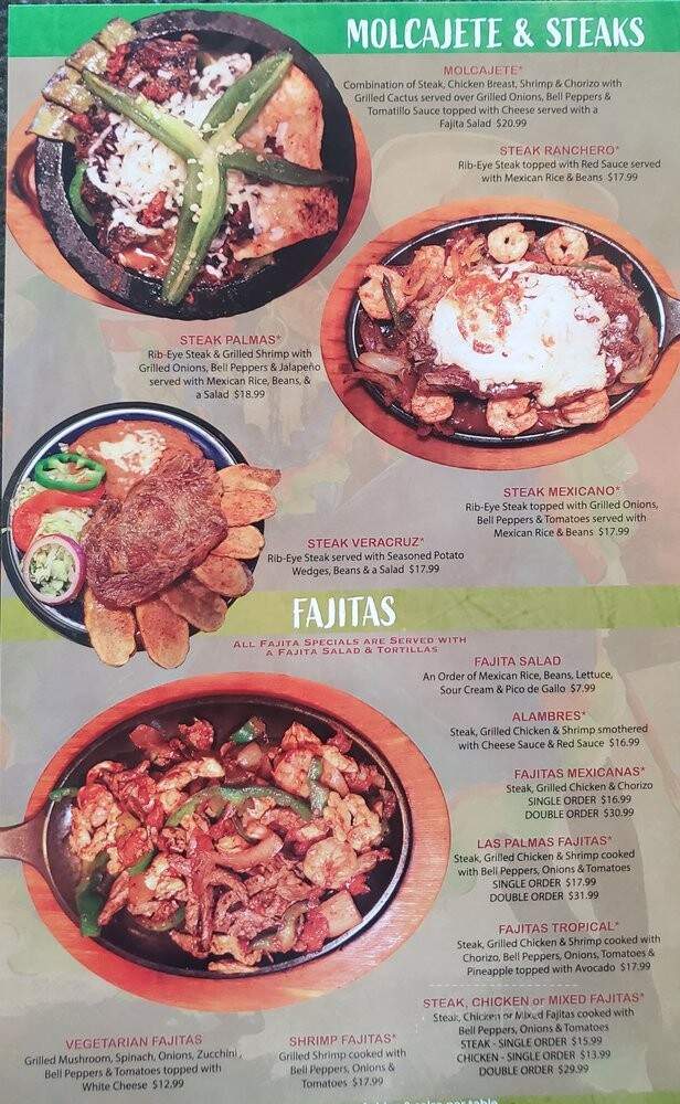 Las Palmas Mexican Restaurant and Grill - Ames, IA menu_pic