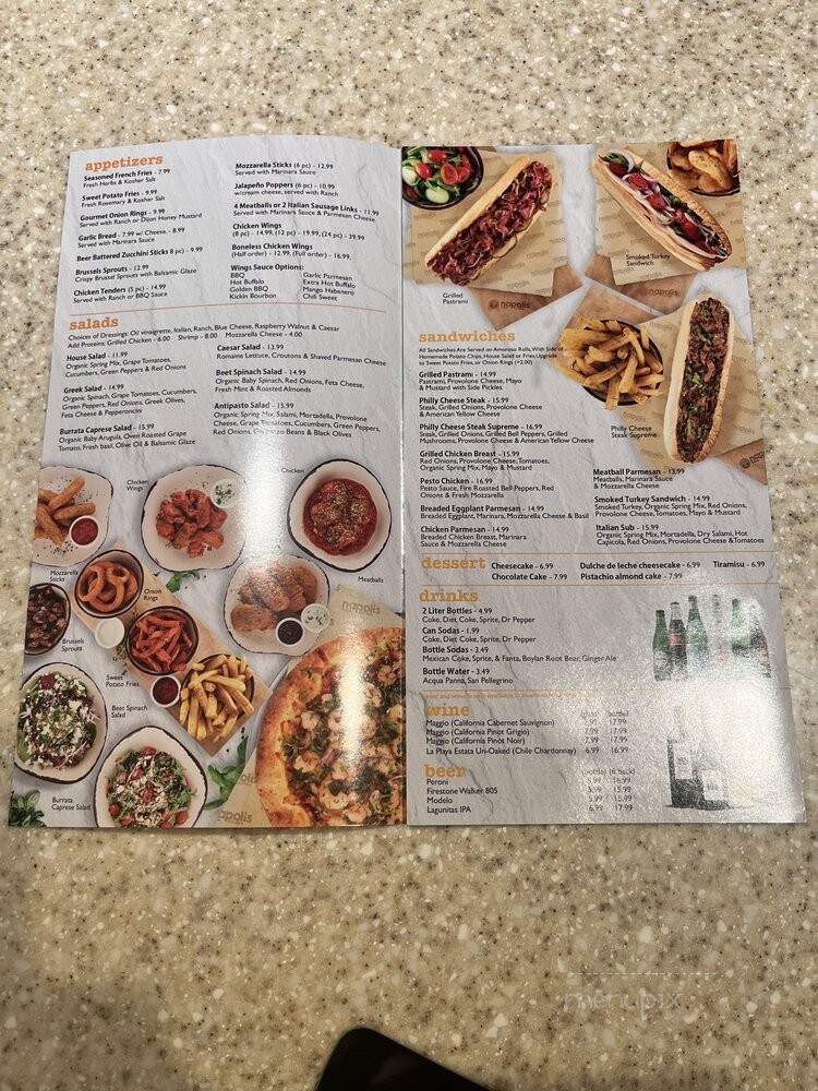 Napoli's Pizza Kitchen - Van Nuys, CA menu_pic