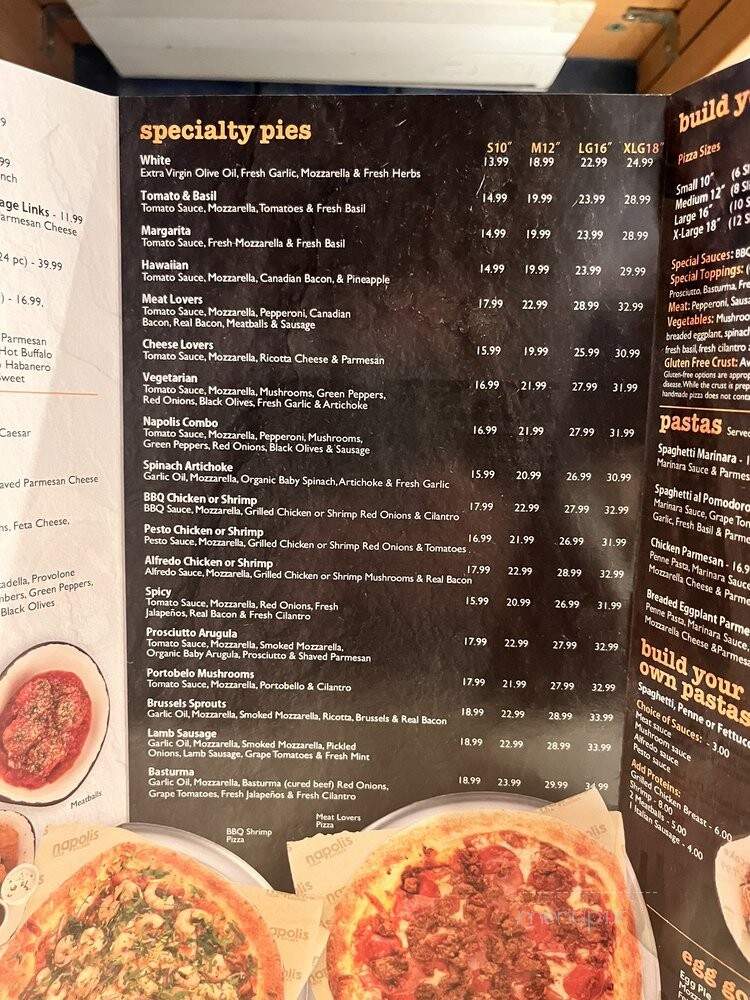 Napoli's Pizza Kitchen - Van Nuys, CA menu_pic