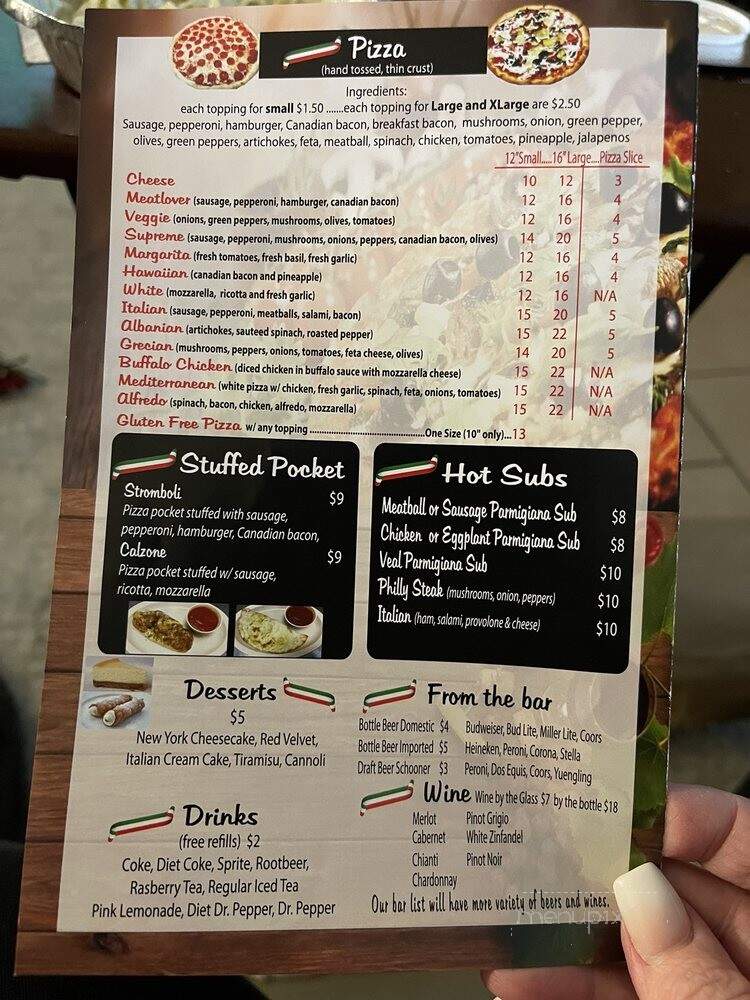 Joe's Pizza Italian Cuisine & Bar - Fort Worth, TX menu_pic